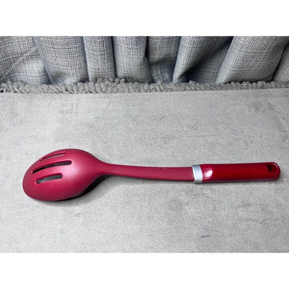 KitchenAid Red Cooking Utensil 3 Slotted Spoon Replacement Kitchen Utensil - Picture 6 of 7